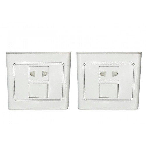 Мебельный выключатель с розеткой 250 Вольт 10А