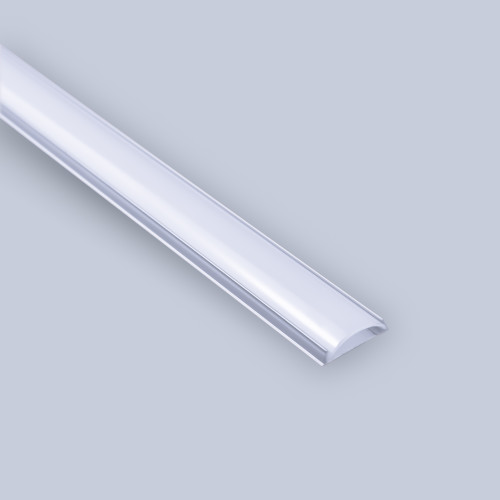 ГИБКИЙ накладной алюминиевый профиль 18х4 мм с рассеивателем