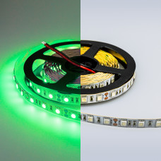 LUX Светодиодная лента 5050 60 LED (14.4W/M) 12V ЗЕЛЕНАЯ IP20