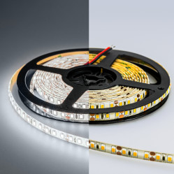 LUX Светодиодная лента 2835 60 LED (4.8W/M) СИЛИКОН IP65 12V холодная 6000К