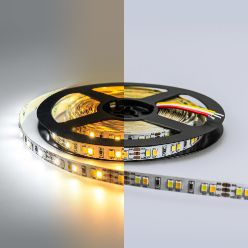 LUX Светодиодная лента 2835 120 LED (9.6W/M) 12V 3000К+6000К IP20